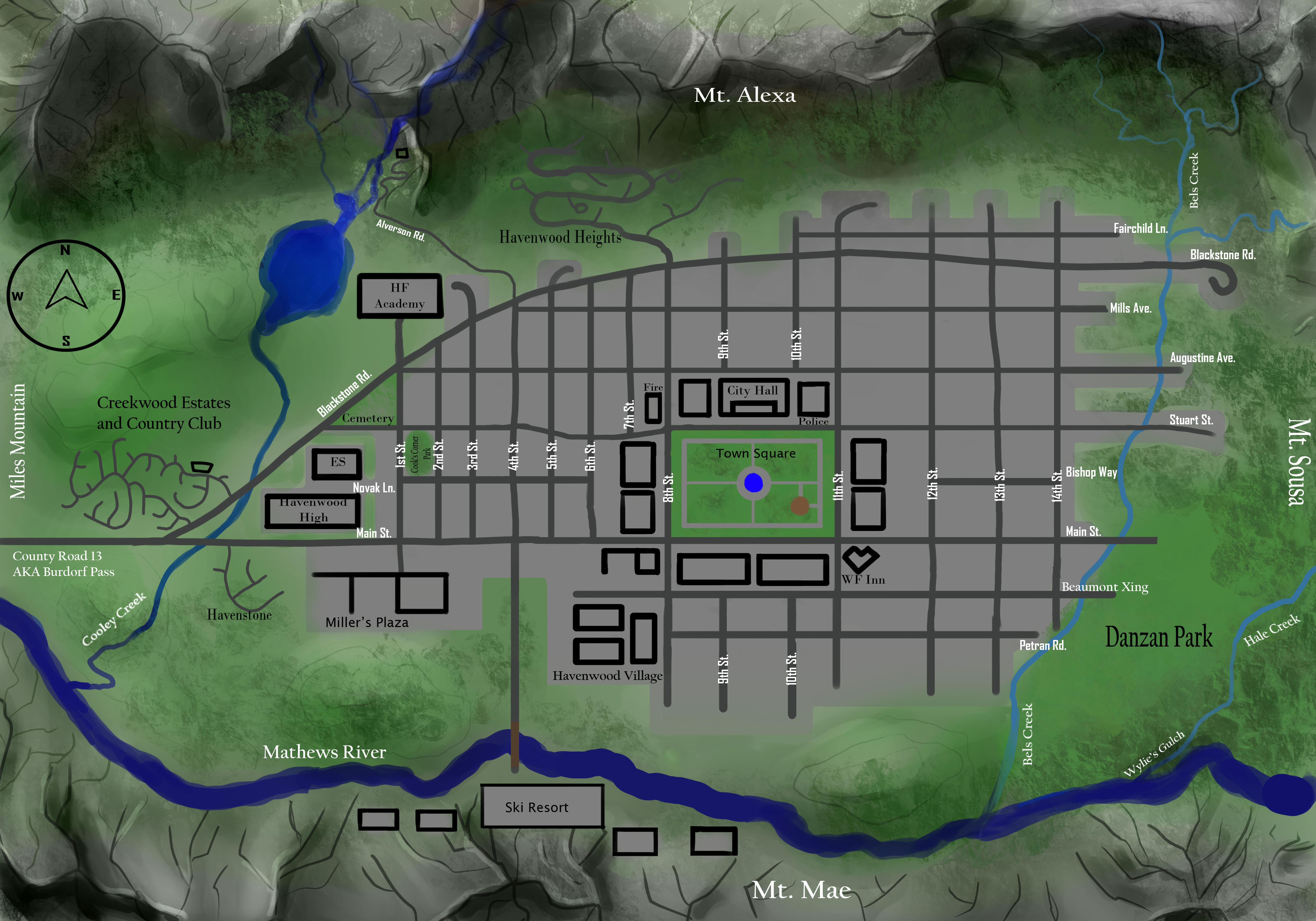 Havenwood Falls Map